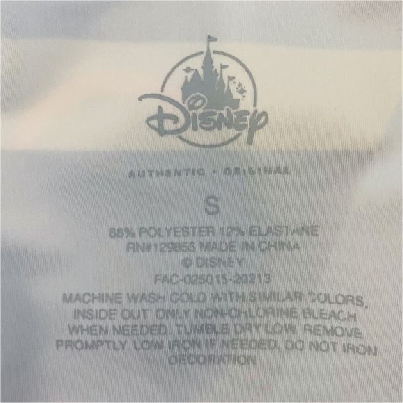 Disney Original Retro 80’s Walt Disney World Geometric Spandex Shorts - Sz Small - Picture 3 of 4